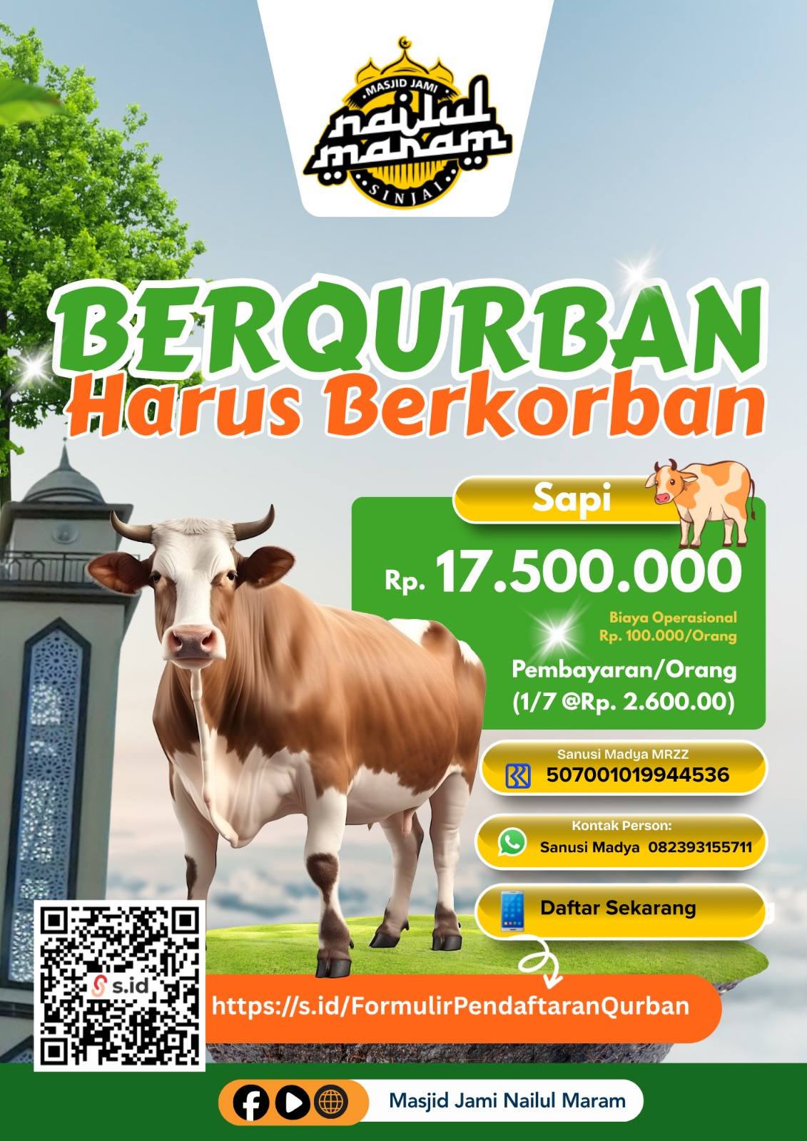 Berqurban harus berkorban